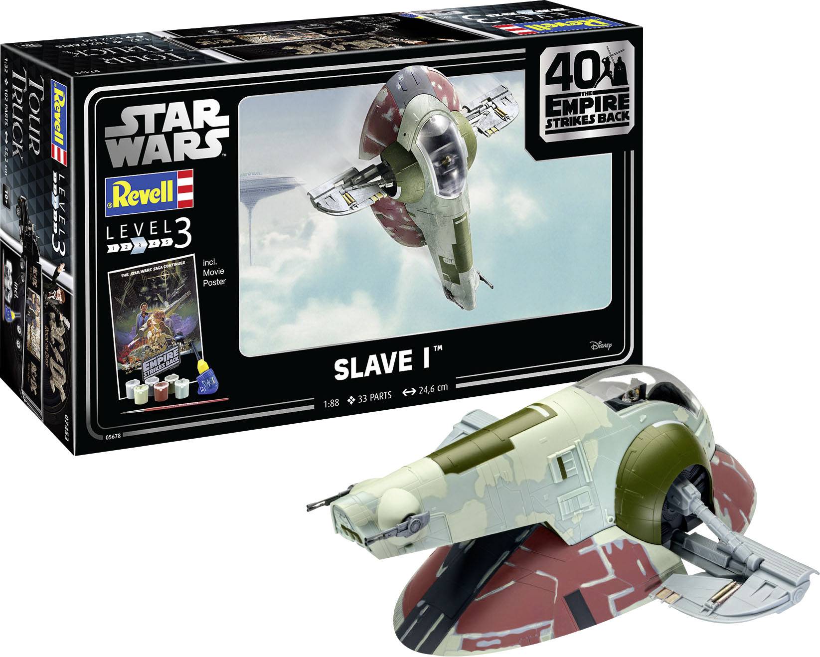 Revell 05678 Star Wars Slave I 40th Anniversary Science Fiction Bausatz 1:87