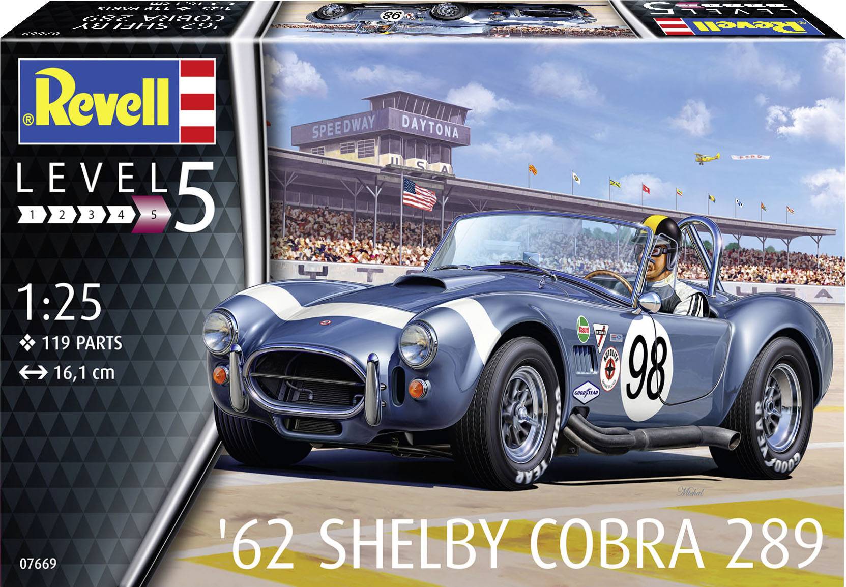 Revell 07669 62 Shelby Cobra 289 Automodell Bausatz 1:25