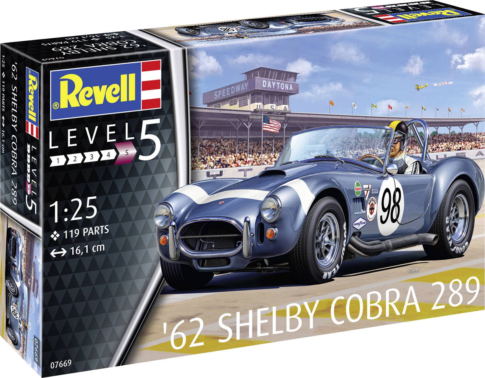 Revell 07669 62 Shelby Cobra 289 Automodell Bausatz 1:25