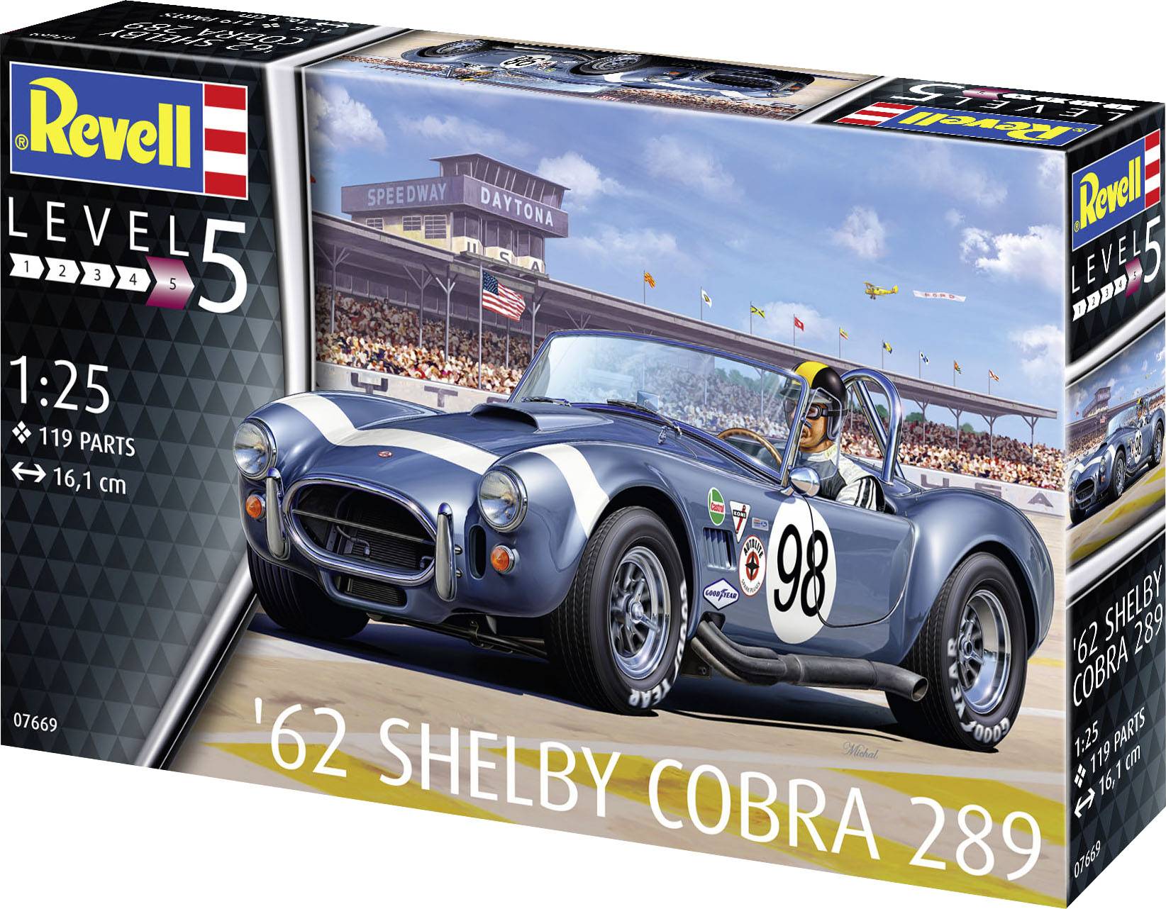 Revell 07669 62 Shelby Cobra 289 Automodell Bausatz 1:25