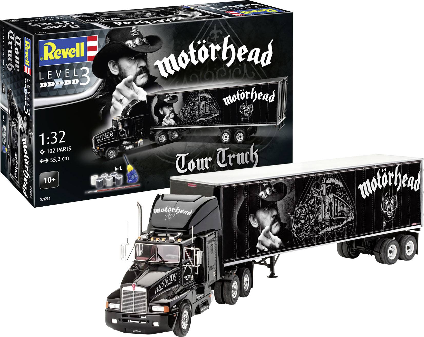 Revell 07654 Tour Truck Motörhead Truckmodell Bausatz 1:32