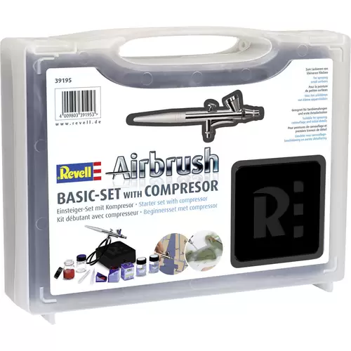 Revell New Basic Set 39195 Airbrush-Einsteiger-Set Revell New Basic Set 39195 Airbrush-Einsteiger-Set