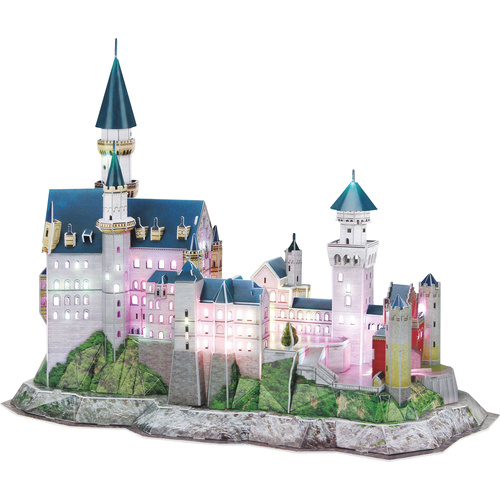 3D-Puzzle Schloss Neuschwanstein LED-Edition 00151 3D-Puzzle Schloss Neuschwanstein LED-Edition 1St.