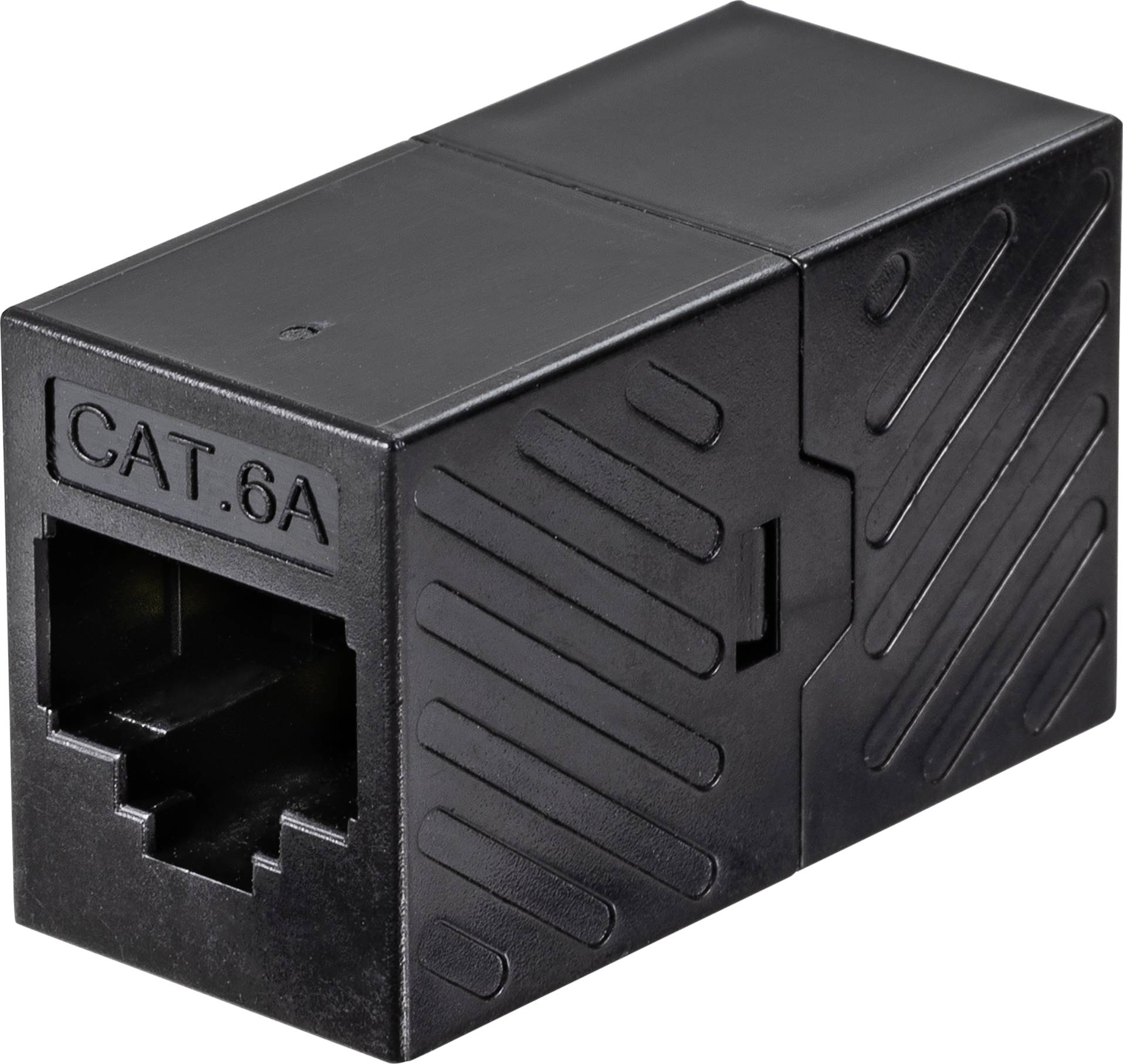 Renkforce RJ45 Netzwerk Adapter CAT 6a [1x RJ45-Buchse - 1x RJ45-Buchse] Schwarz