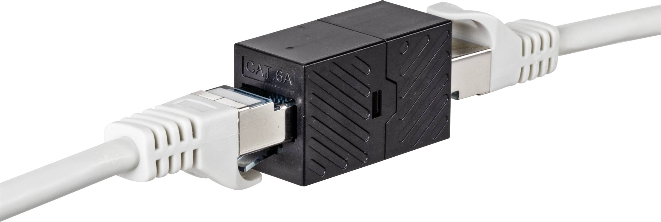 Renkforce RJ45 Netzwerk Adapter CAT 6a [1x RJ45-Buchse - 1x RJ45-Buchse] Schwarz