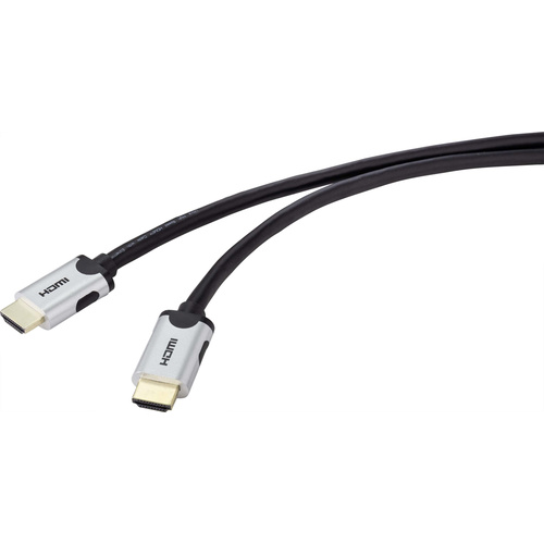 SpeaKa Professional HDMI Anschlusskabel HDMI-A Stecker, HDMI-A Stecker 0.50 m Schwarz SP-9063160 Ul