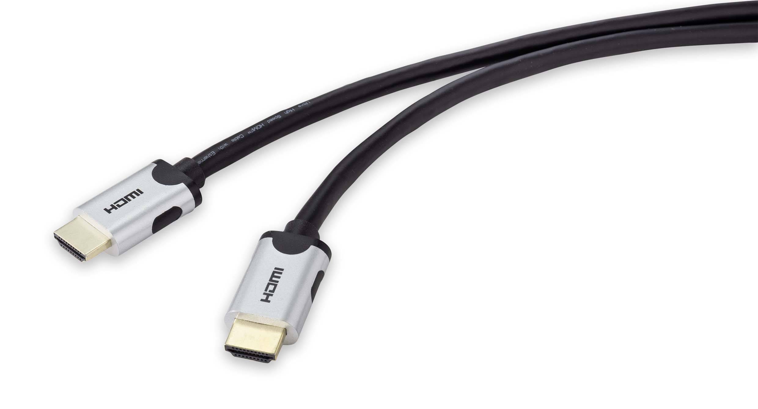 SpeaKa Professional HDMI Anschlusskabel HDMI-A Stecker, HDMI-A Stecker 3.00m Schwarz SP-9063176 8K UHD HDMI-Kabel