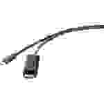 Renkforce USB-C® / HDMI Adapterkabel USB-C® Stecker, HDMI-A Stecker 0.50m Schwarz UHD 4K @ 60Hz RF-4531590 USB-C®-Displaykabel