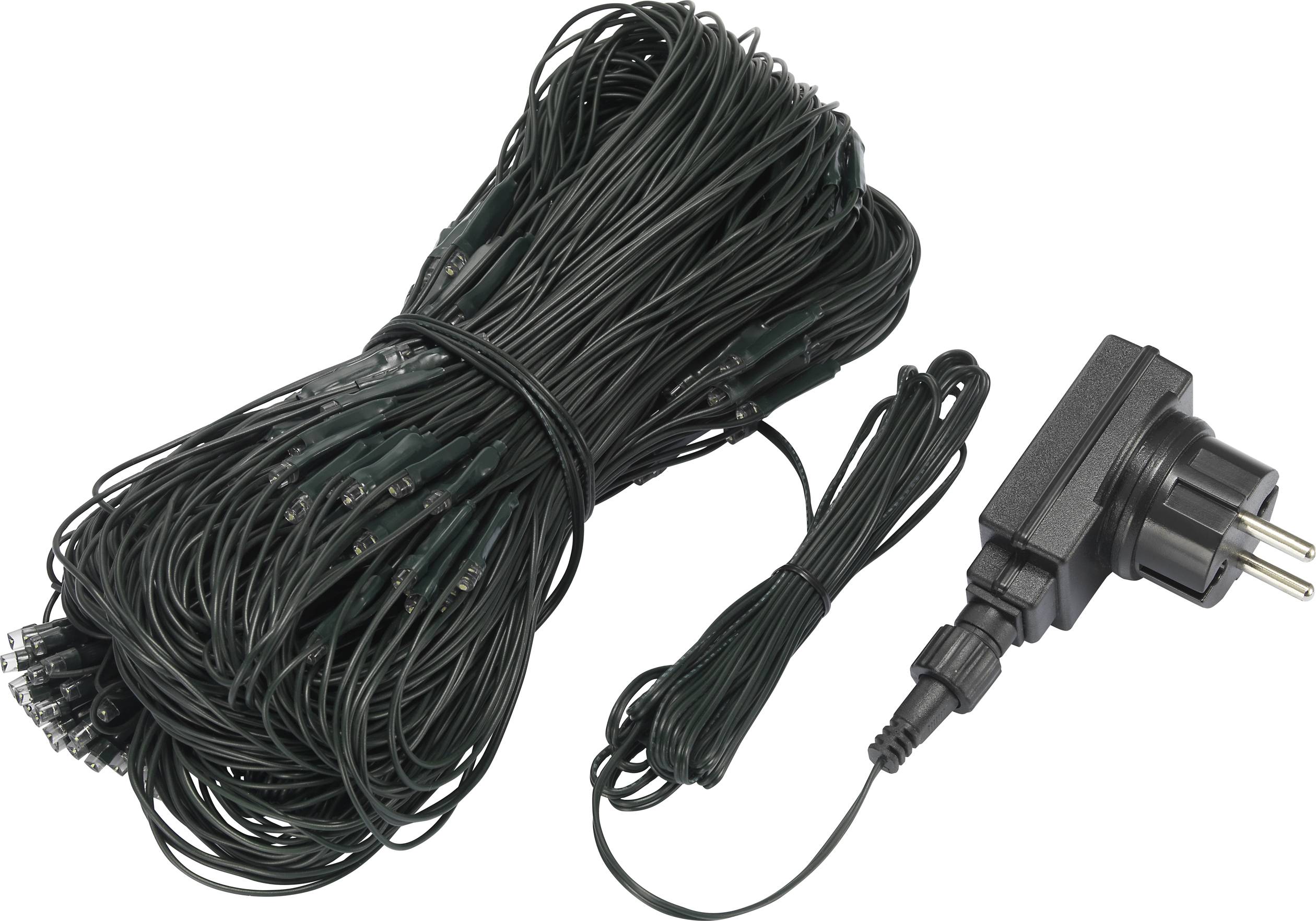 Sygonix Weihnachtsbaum-Beleuchtung Außen 230 V/50Hz 200 LED Kaltweiß (L x B) 300cm x 200cm