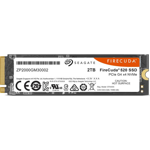 Seagate FireCuda® 2TB Interne M.2 PCIe NVMe SSD 2280 M.2 NVMe PCIe 4.0 x4 Retail ZP2000GM3A002