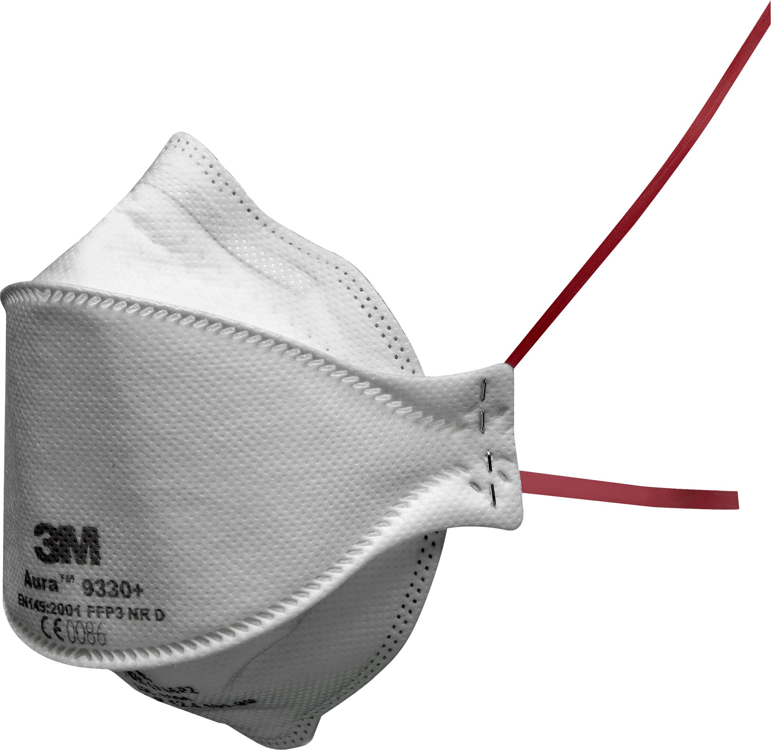 3M Aura™ 9330+BV, FFP3 9330+BV Feinstaubmaske ohne Ventil FFP3 1 St. EN 149:2001 + A1:2009 DIN 149:2001 + A1:2009