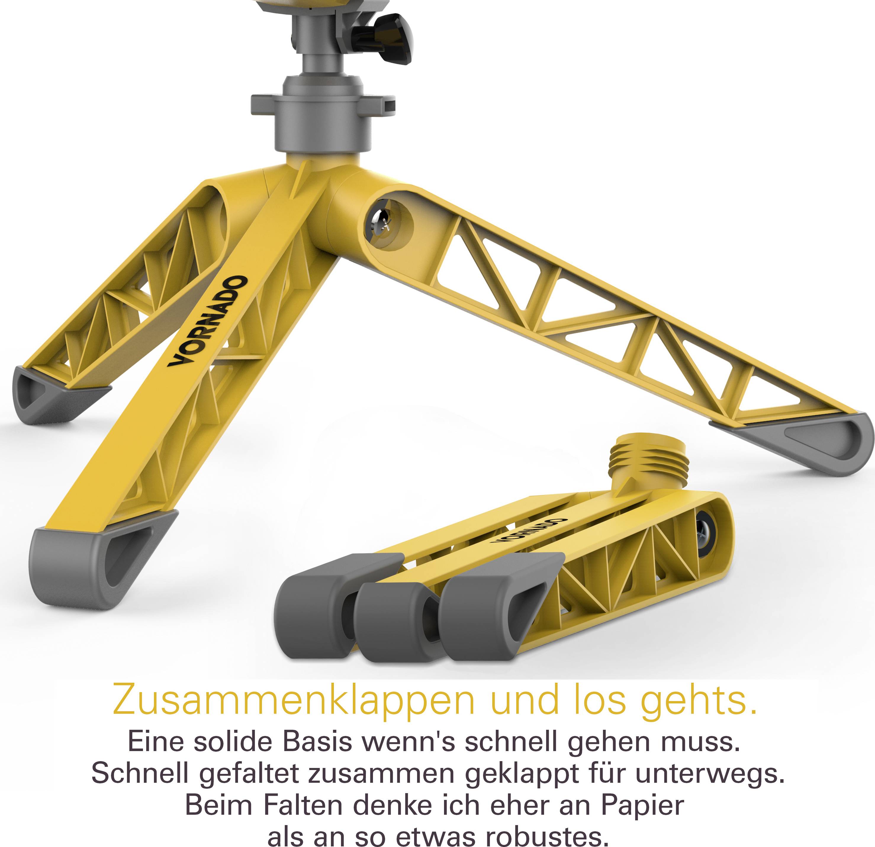 Vornado Heavy Duty EXO5 Standventilator 37.2W Gelb, Grau Schwenkbar