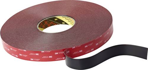 3M 5925F/1933 7100211821 Doppelseitiges Klebeband Schwarz (L x B) 33m x 19mm 33m
