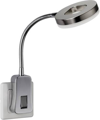 Steckdosenlampe LED LED fest eingebaut 4W Nickel (matt)