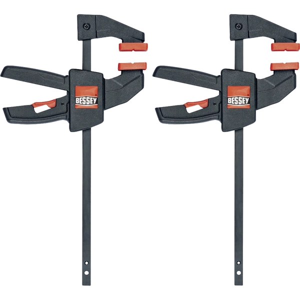 Bessey Einhandzwinge EZS 110/40, 2er Set EZS11-4SET Spann-Weite (max.):110 mm Ausladungs-Maße:40 mm Bessey Einhandzwinge EZS 110/40, 2er Set EZS11-4SET Spann-Weite (max.):110 mm Ausladungs-Maße:40 mm
