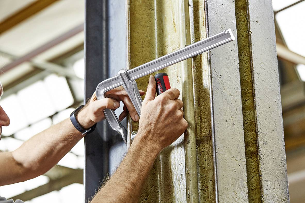 Bessey Ganzstahl-Schraubzwinge GZ60-12KG Spann-Weite (max.): 600 mm Ausladungs-Maße:120 mm