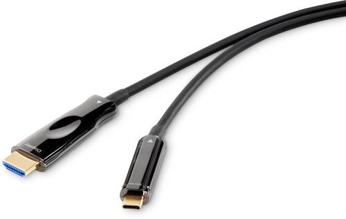 Renkforce HDMI Anschlusskabel 30.00m RF-4531596 Rund Schwarz