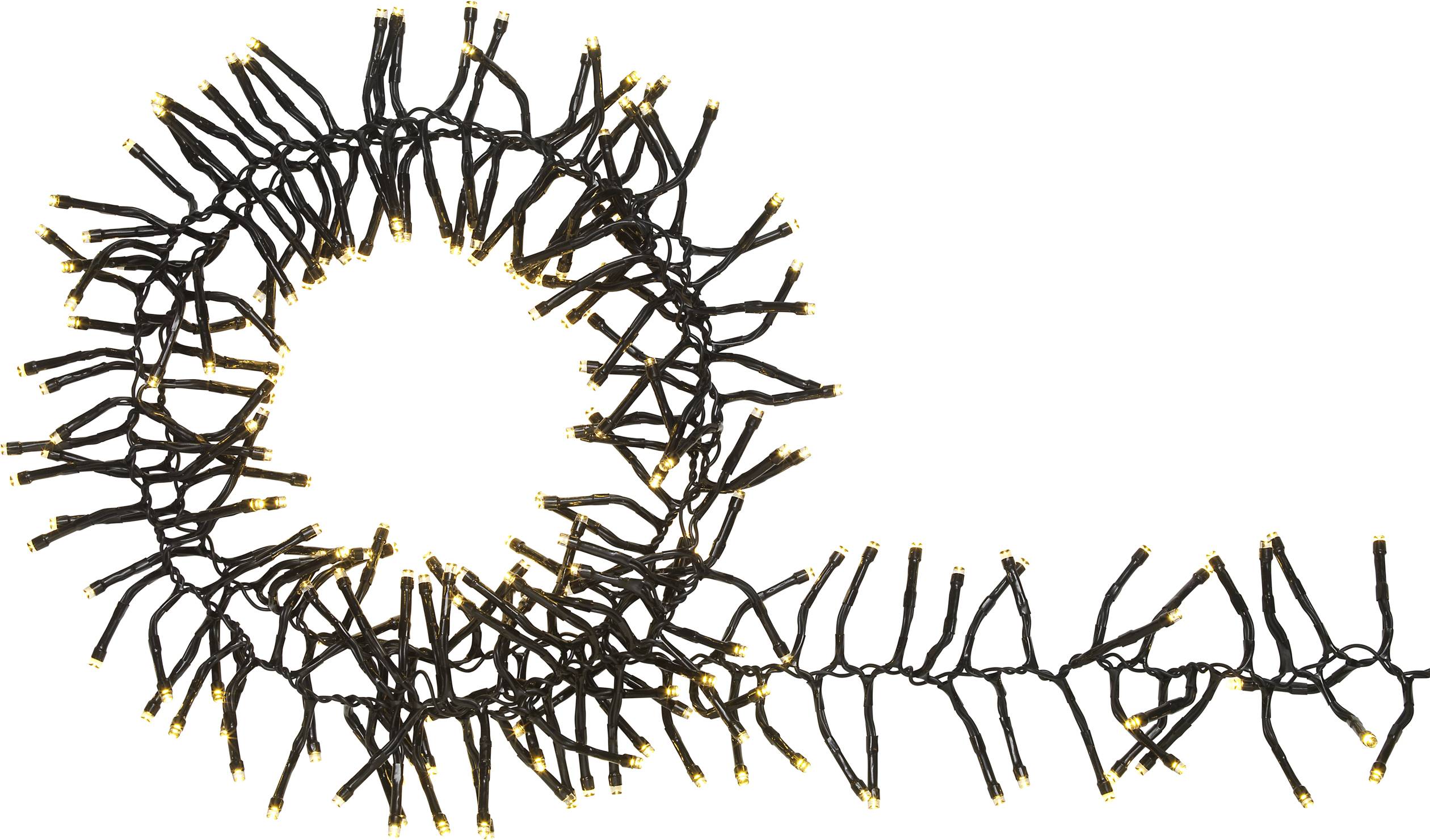 Sygonix Weihnachtsbaum-Beleuchtung Innen/Außen 230 V/50Hz 200 SMD LED Warmweiß Leuchtmodus einstellbar, mit Fernbedienung