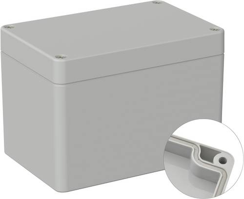 TRU COMPONENTS TC-9065648 Industrie-Gehäuse 120 x 80 x 85 ABS Lichtgrau (RAL 7035) 1 St.