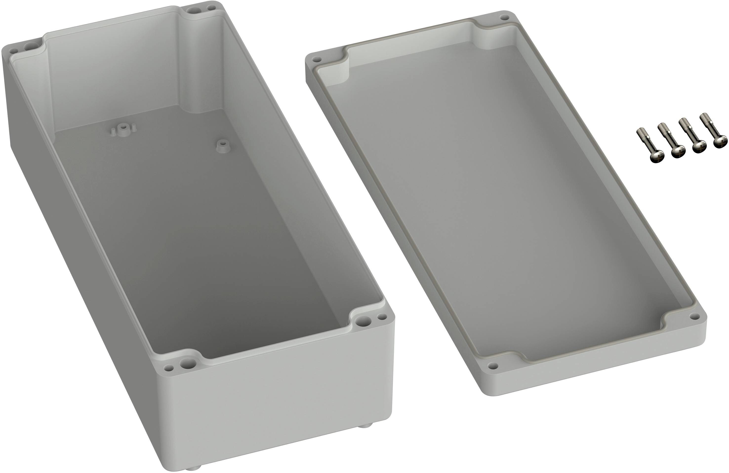 TRU COMPONENTS TC-9065704 Industrie-Gehäuse 340 x 150 x 100 ABS Lichtgrau (RAL 7035) 1St.