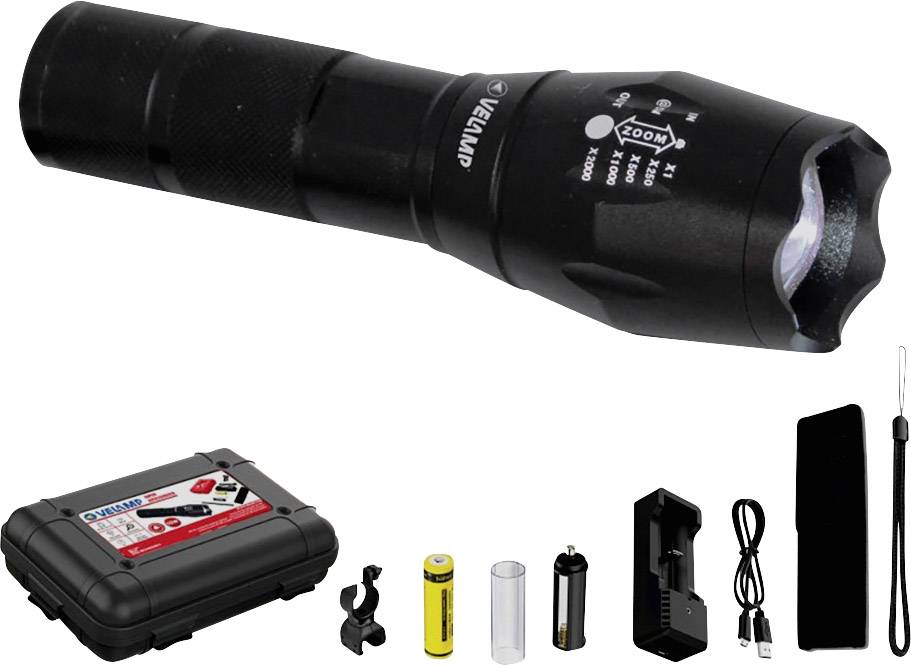 Velamp Steel LED Taschenlampe akkubetrieben 350 lm