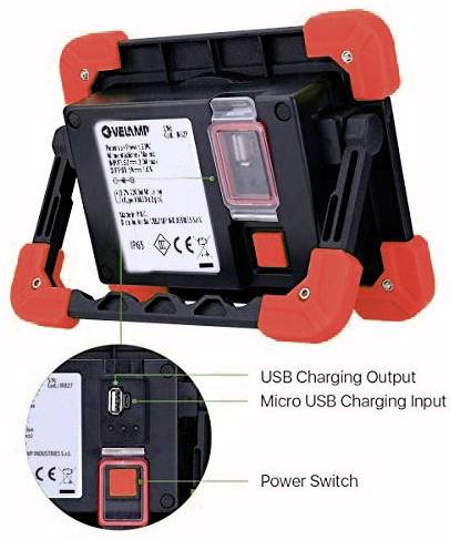 Velamp Sauron Baustrahler 20 W 1200 lm IR827