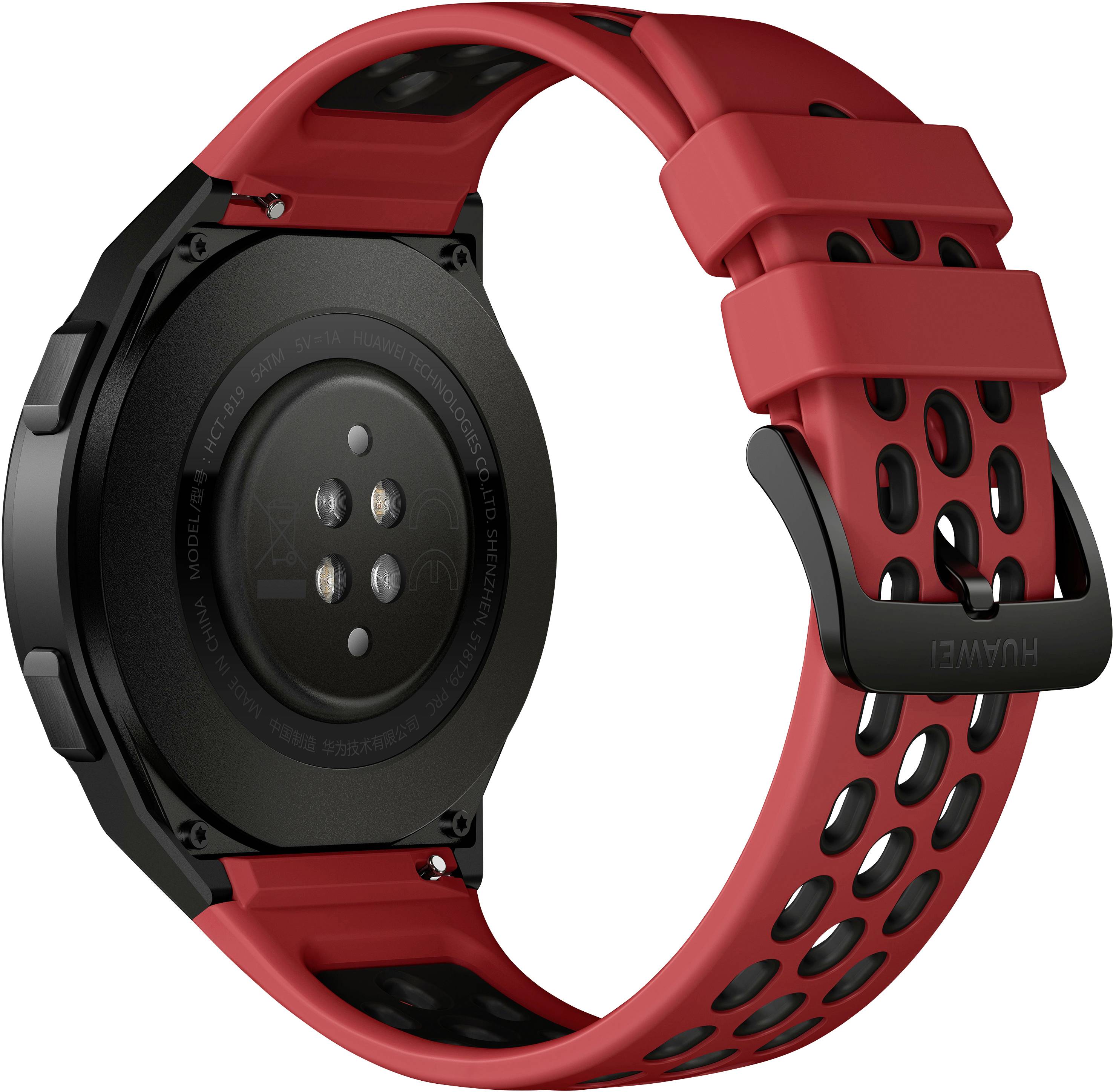 HUAWEI Watch GT 2e Smartwatch 35 mm Lava, Rot, Schwarz