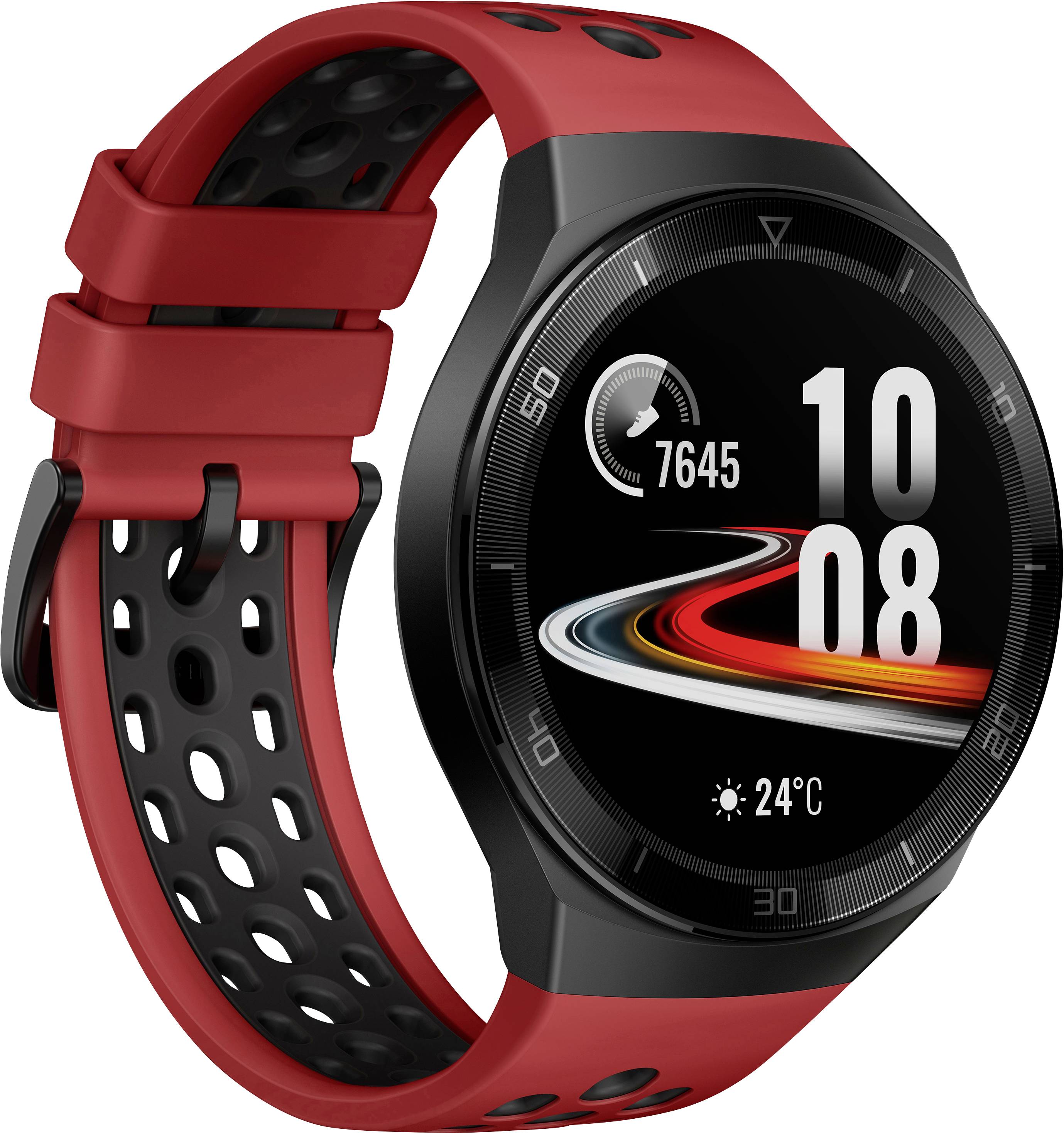 HUAWEI Watch GT 2e Smartwatch 35 mm Lava, Rot, Schwarz