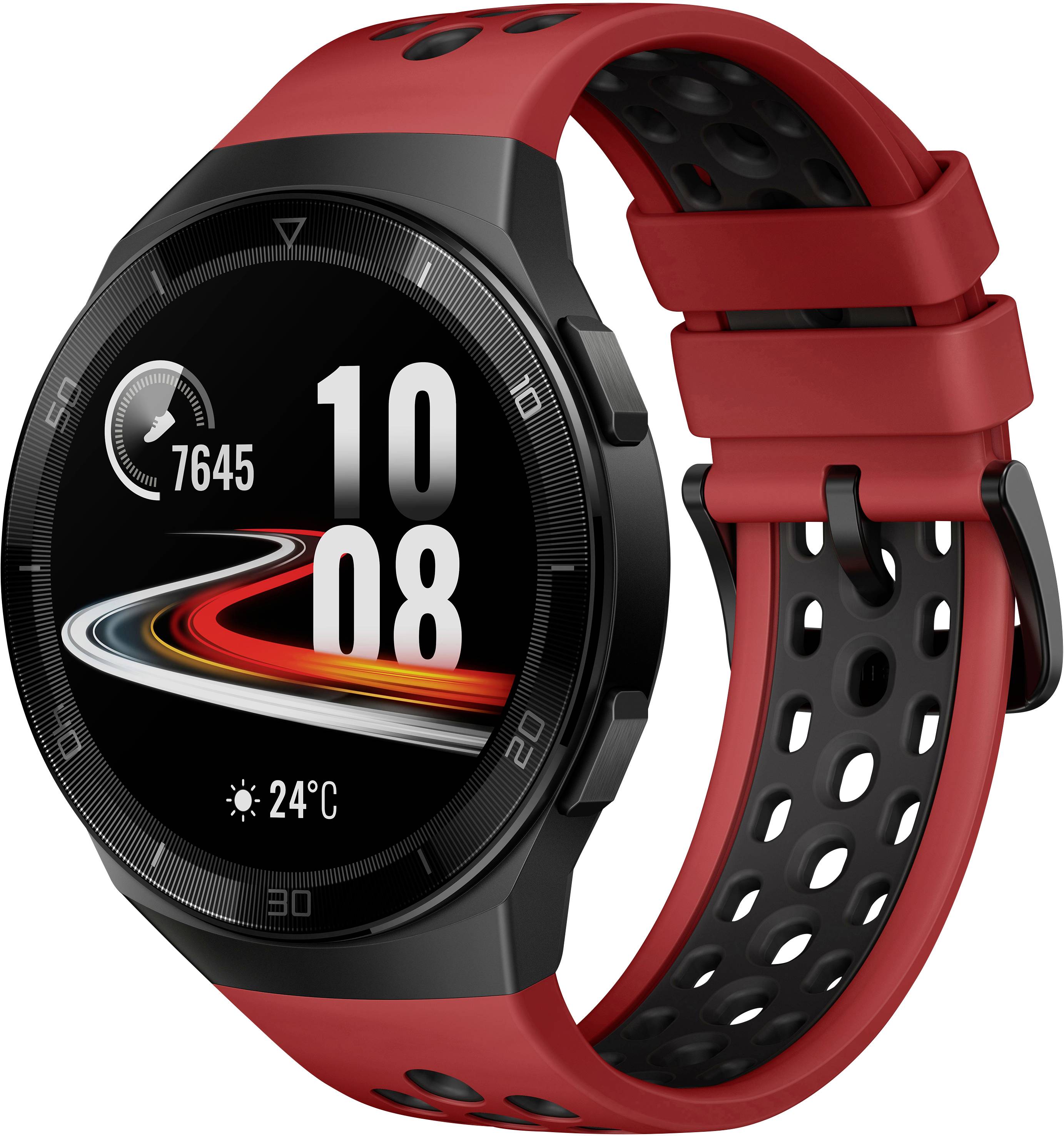 HUAWEI Watch GT 2e Smartwatch 35 mm Lava, Rot, Schwarz