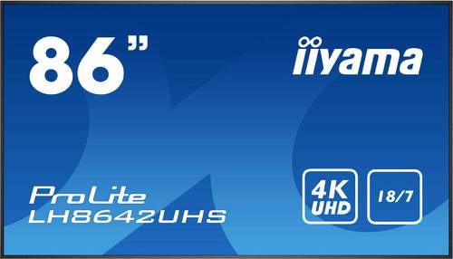 Iiyama PROLITE LH8642UHS-B1 Digital Signage Display EEK: G (A - G) 217.4cm (85.6 Zoll) 3840 x 2160 P