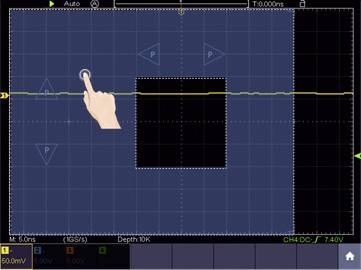 VOLTCRAFT DSO-5104H Hand-Oszilloskop 100MHz 4-Kanal 1 GSa/s 40 Mpts 14 Bit Digital-Speicher (DSO), Handgerät 1St.