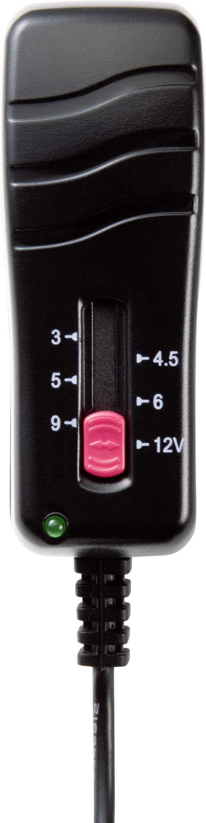 VOLTCRAFT SNG-1000-OC-N Steckernetzteil, einstellbar 3 V/DC, 4.5 V/DC, 5 V/DC, 6 V/DC, 9 V/DC, 12 V/DC 1A 12W Ausgangsspannung