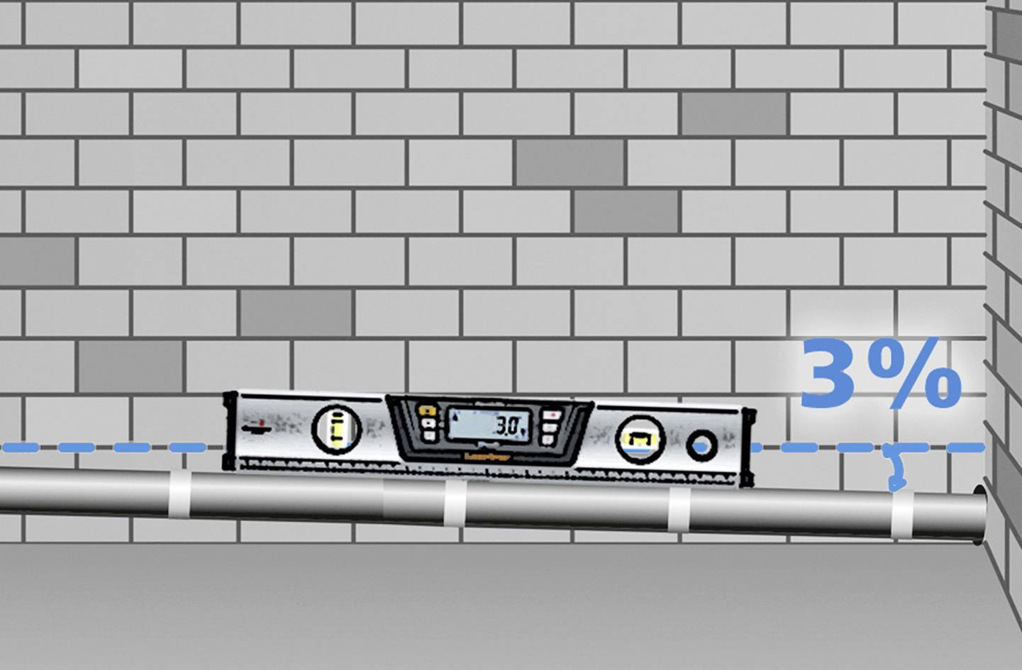 Laserliner DigiLevel Pro 80 081.272A Digitale Wasserwaage mit Magnet 800mm 90° 0.5 mm/m
