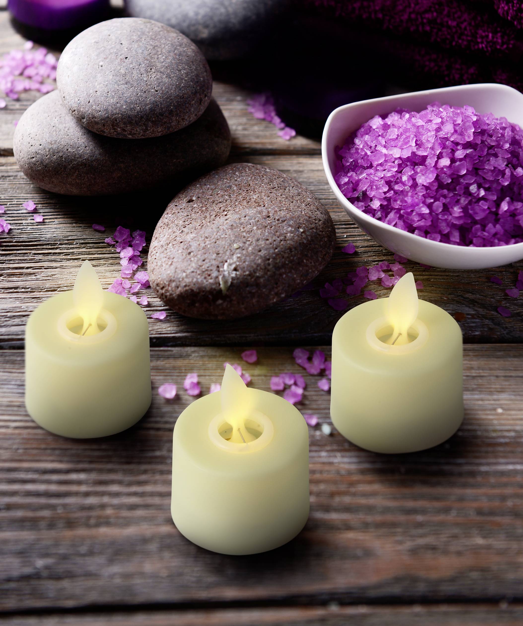 Sygonix SY-4533120 LED-Kerze 4er Set Weiß Warmweiß (Ø x H) 3.6 mm x 4.5 mm