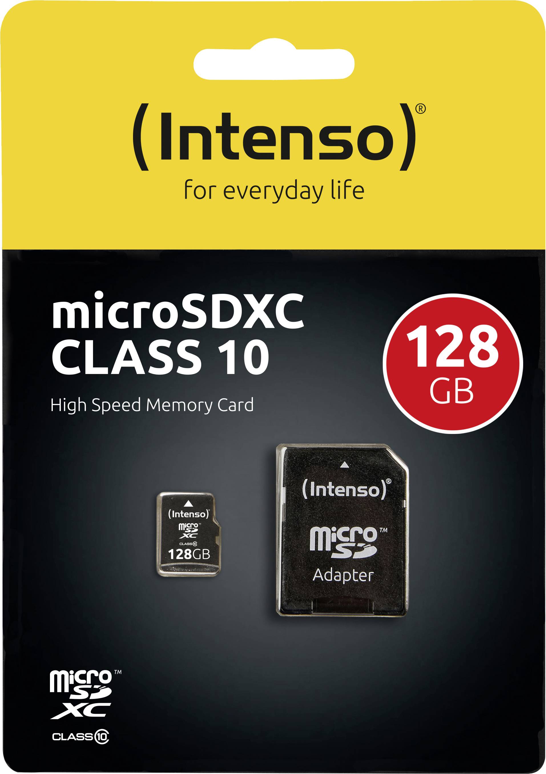 Intenso microSDXC-Karte 128GB Class 10 inkl. SD-Adapter