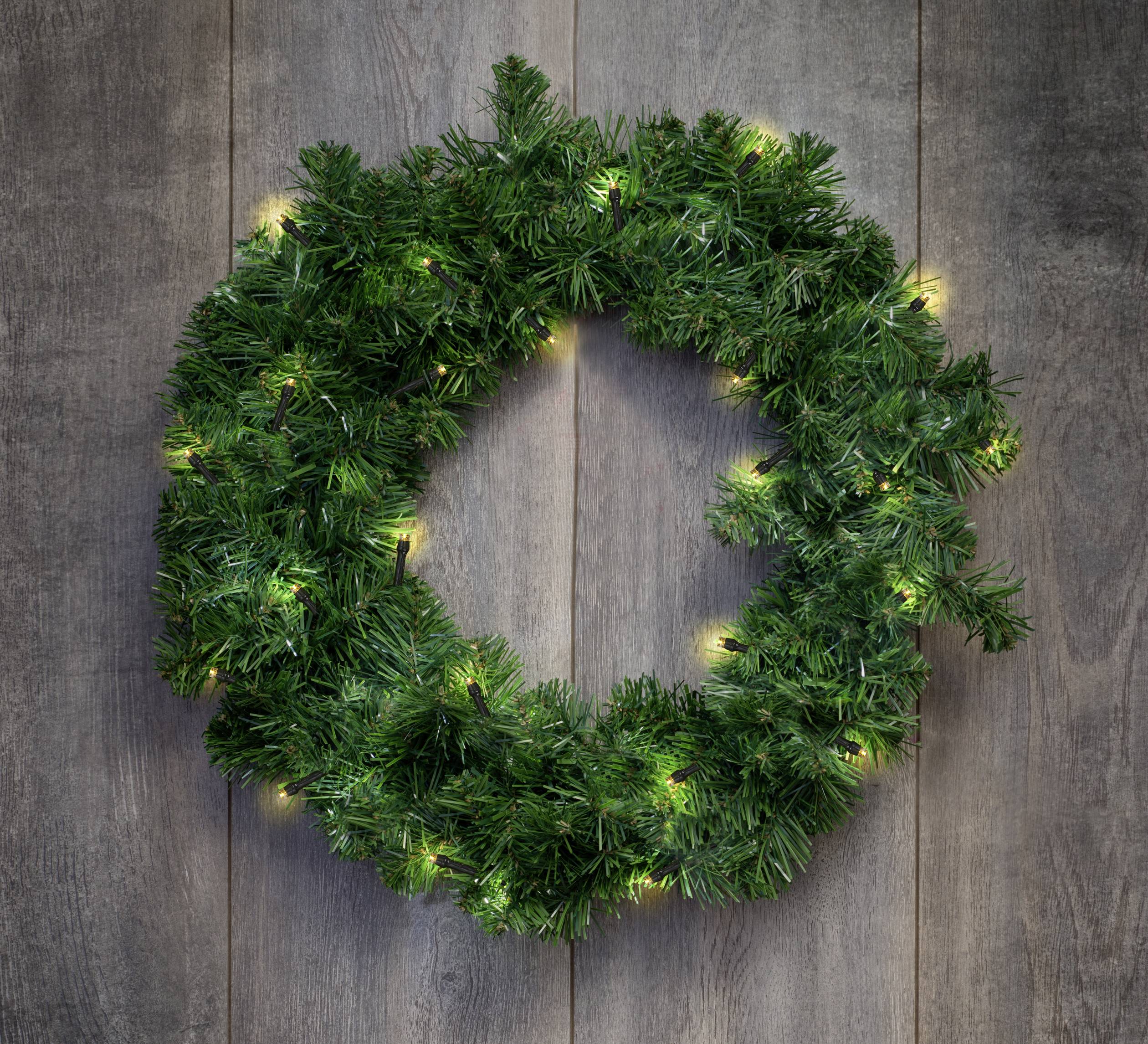 Sygonix SY-4533460 Lichterketten mit Batterien Weihnachtsbaum Innen/Außen batteriebetrieben Anzahl Leuchtmittel 50 SMD LED