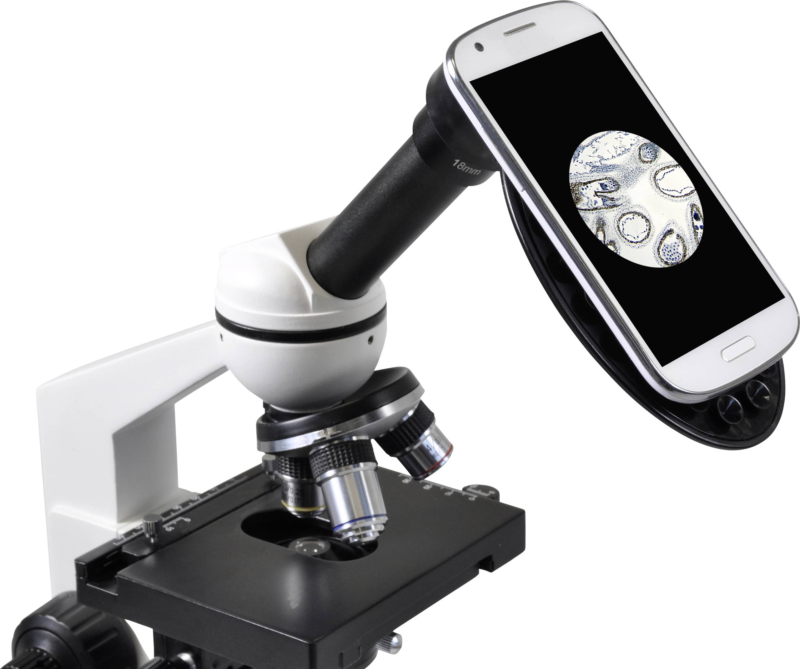 Bresser Optik 5102100 Erudit Basic Mono Durchlichtmikroskop Monokular 400 x Durchlicht