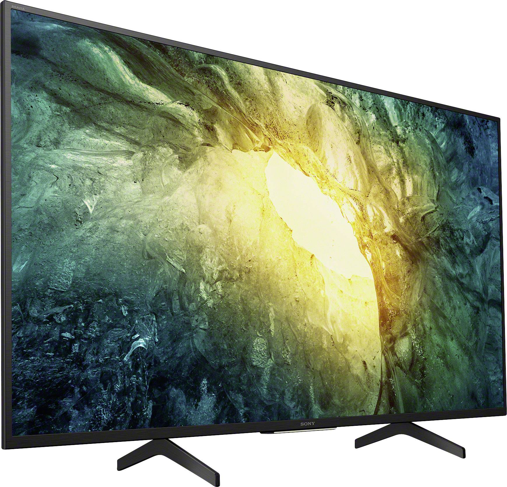 Sony KD43X7055BAEP LED-TV 108 cm 43 Zoll EEK G (A - G) WLAN, DVB-T2 HD, DVB-S2, DVB-C, CI+, UHD Schwarz