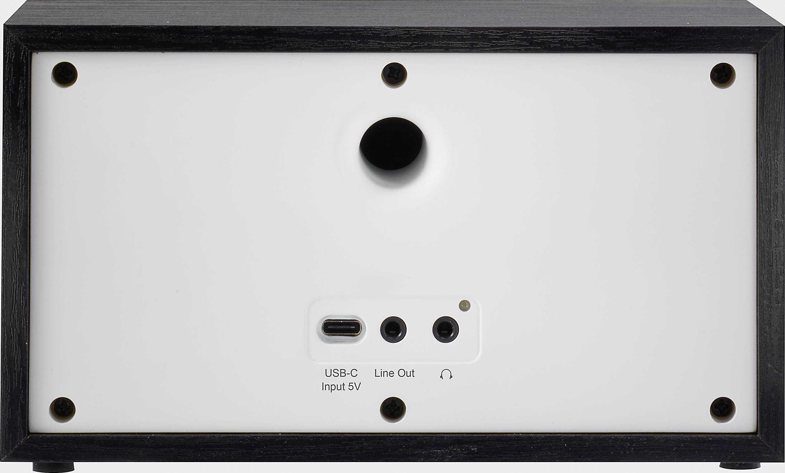 Renkforce RF-IR-MONOV2 Internet Tischradio Internet WLAN, Internetradio Akku-Ladefunktion, DLNA-fähig, Inkl. Fernbedienung Weiß-Schwarz