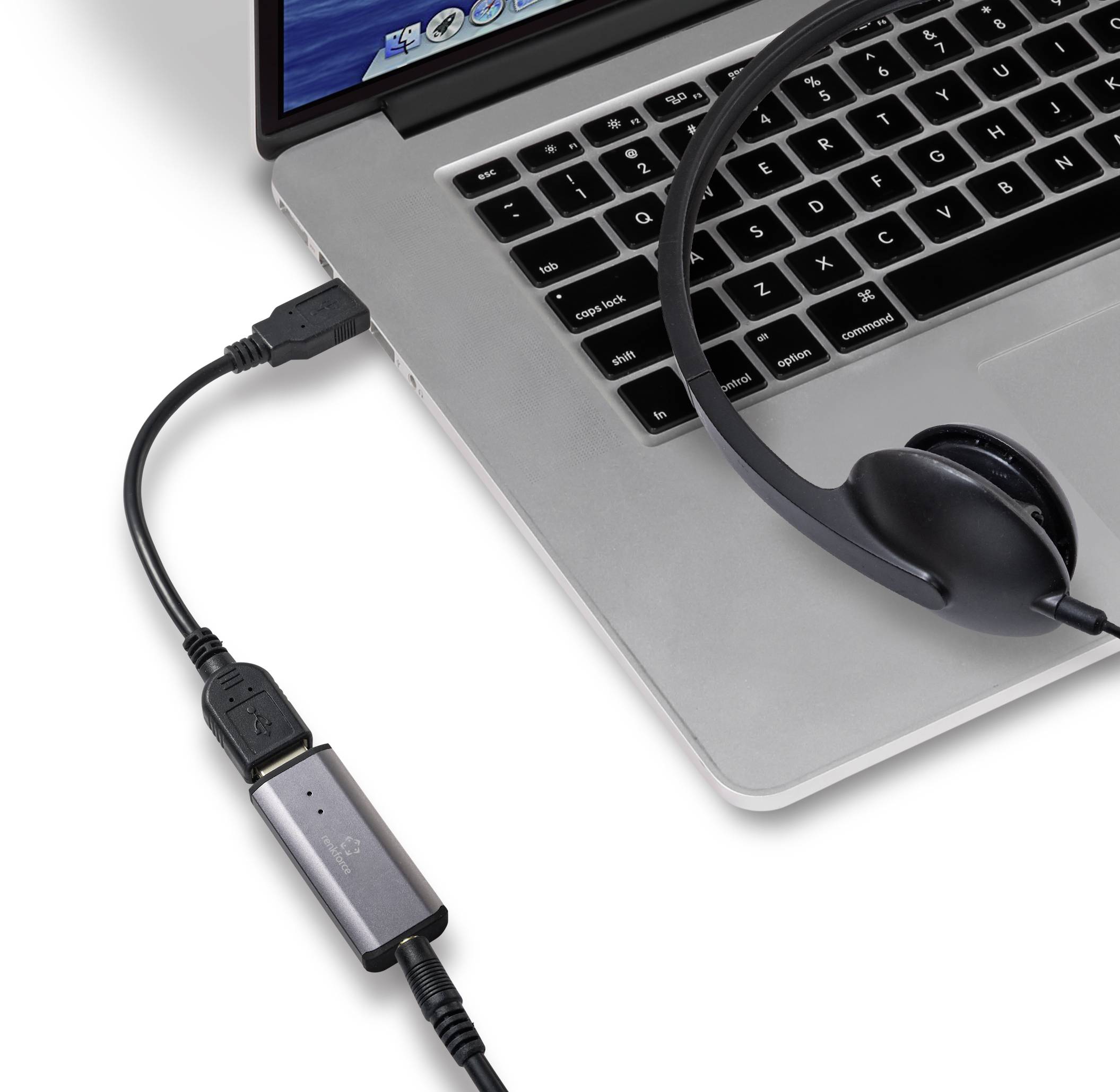 Renkforce RF-UHA-300 Kopfhörerverstärker Grau (matt)