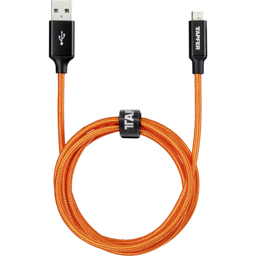 Tapfer USB 2.0 Anschlusskabel [1x - 1x Micro-USB] 1.20m Orange