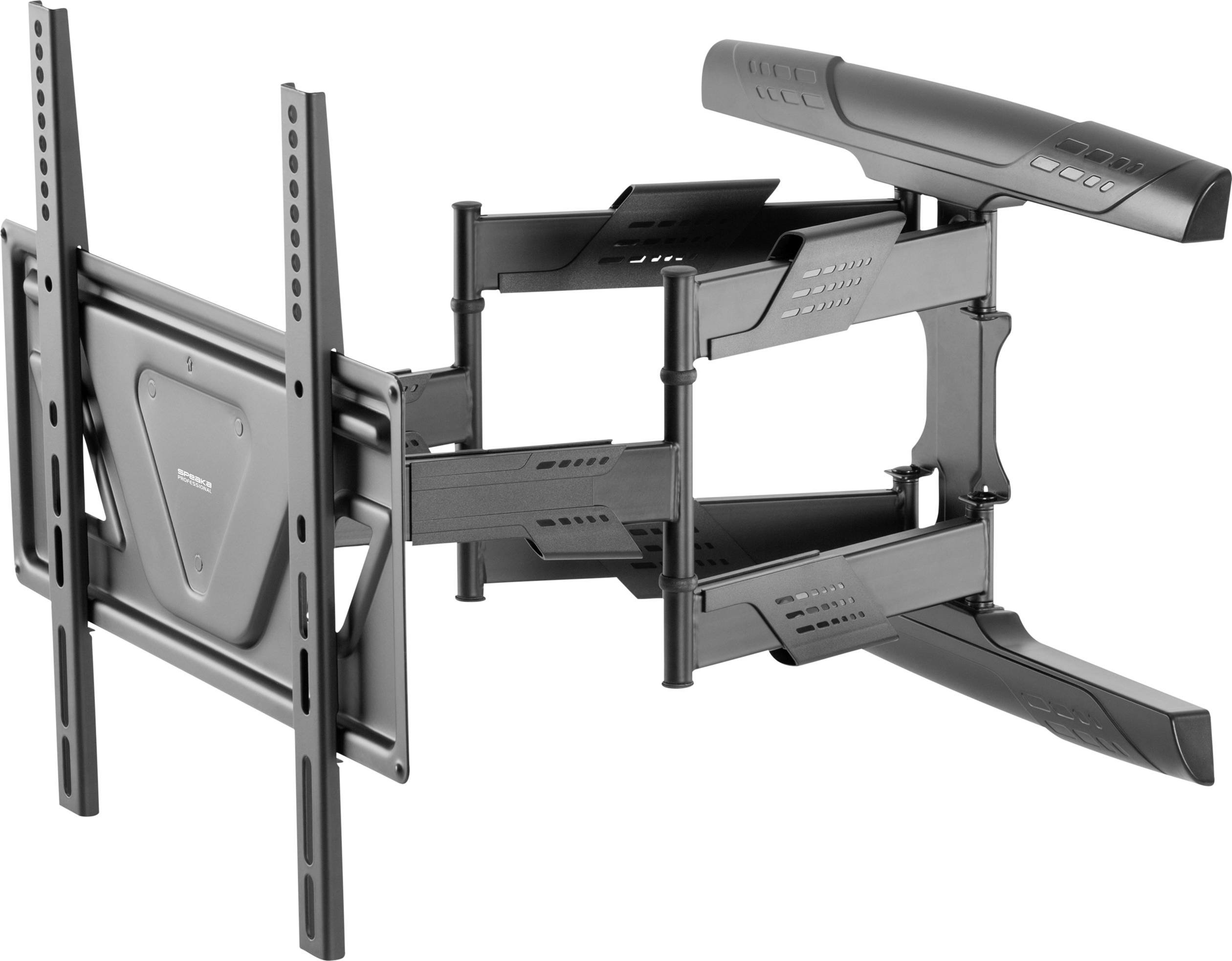 SpeaKa Professional TV-Wandhalterung Geeignet für Curved-TV's 81,3cm (32") - 177,8cm (70") Neigbar, Schwenkbar, Ausziehbar