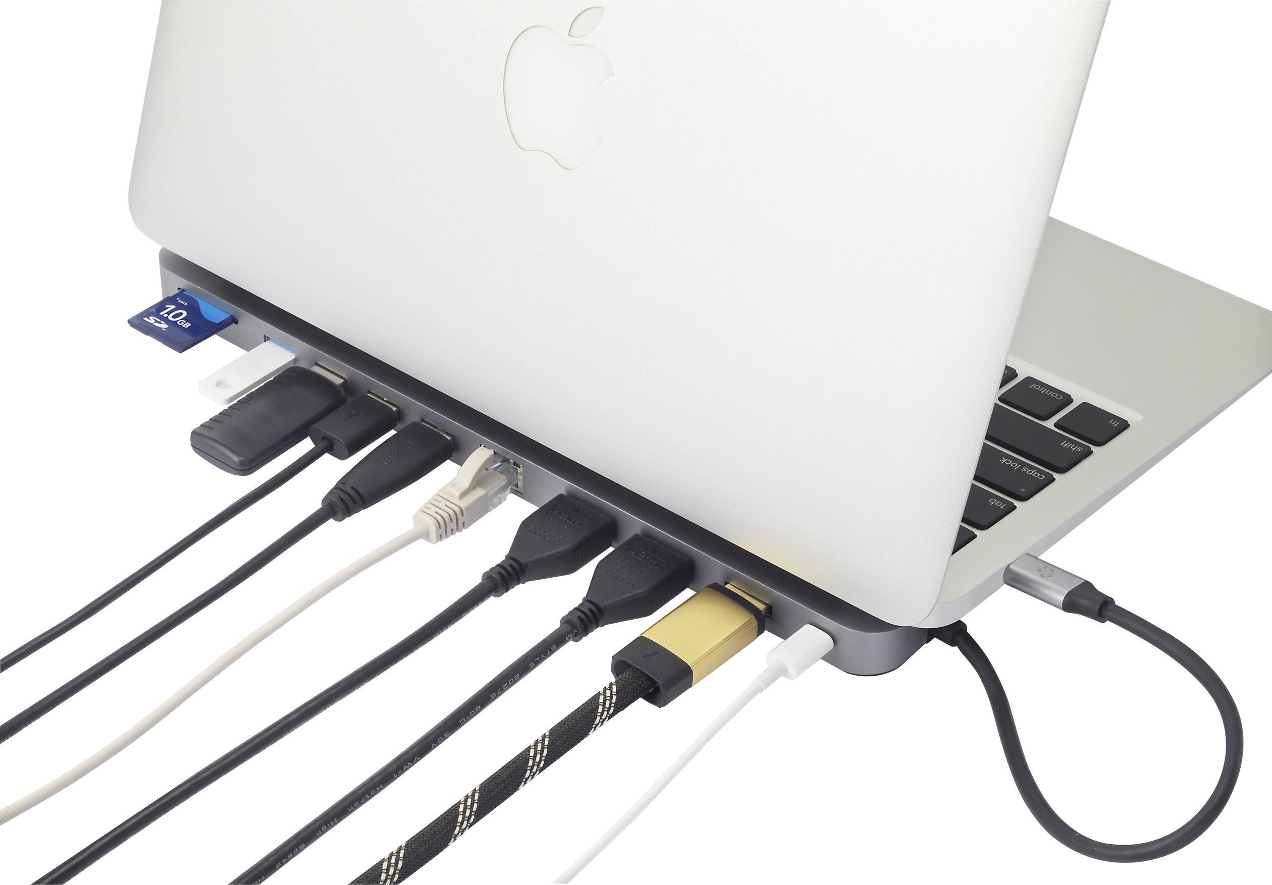 Renkforce RF-4533888 USB-C® Notebook Dockingstation Passend für Marke (Notebook Dockingstations): Universal, Apple MacBook inkl. Ladefunktion