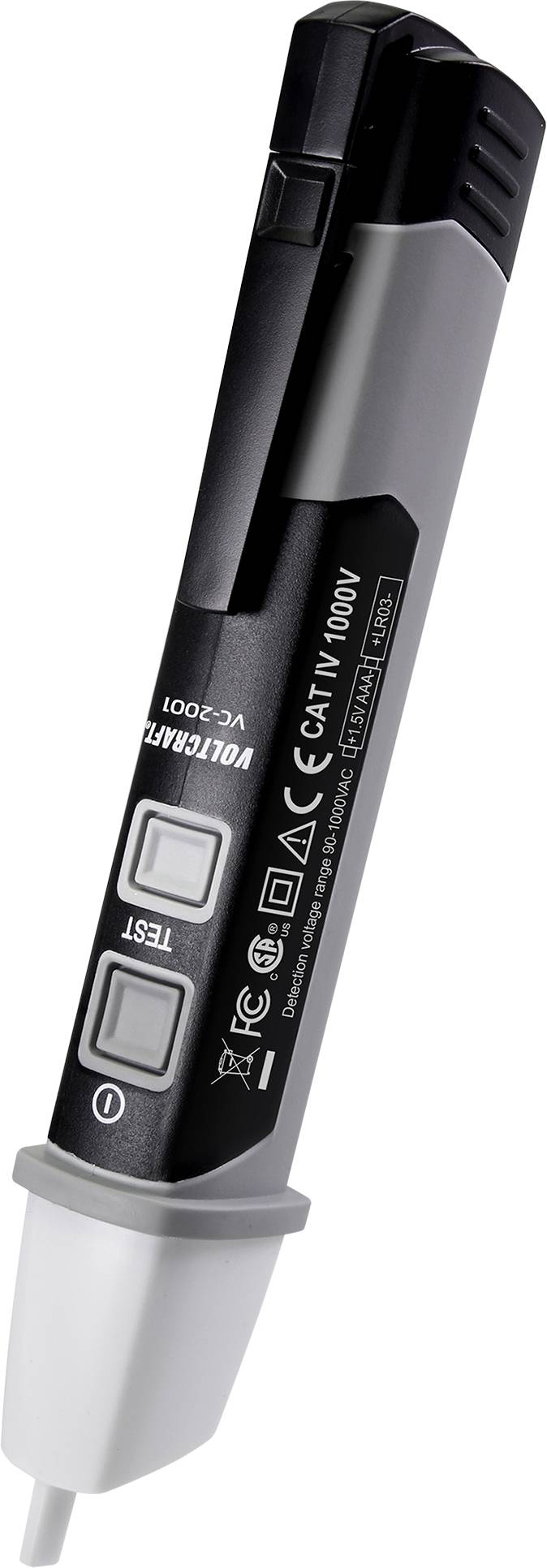 VOLTCRAFT VC-2001 Berührungsloser Spannungsprüfer CAT IV 1000V LED, Akustik