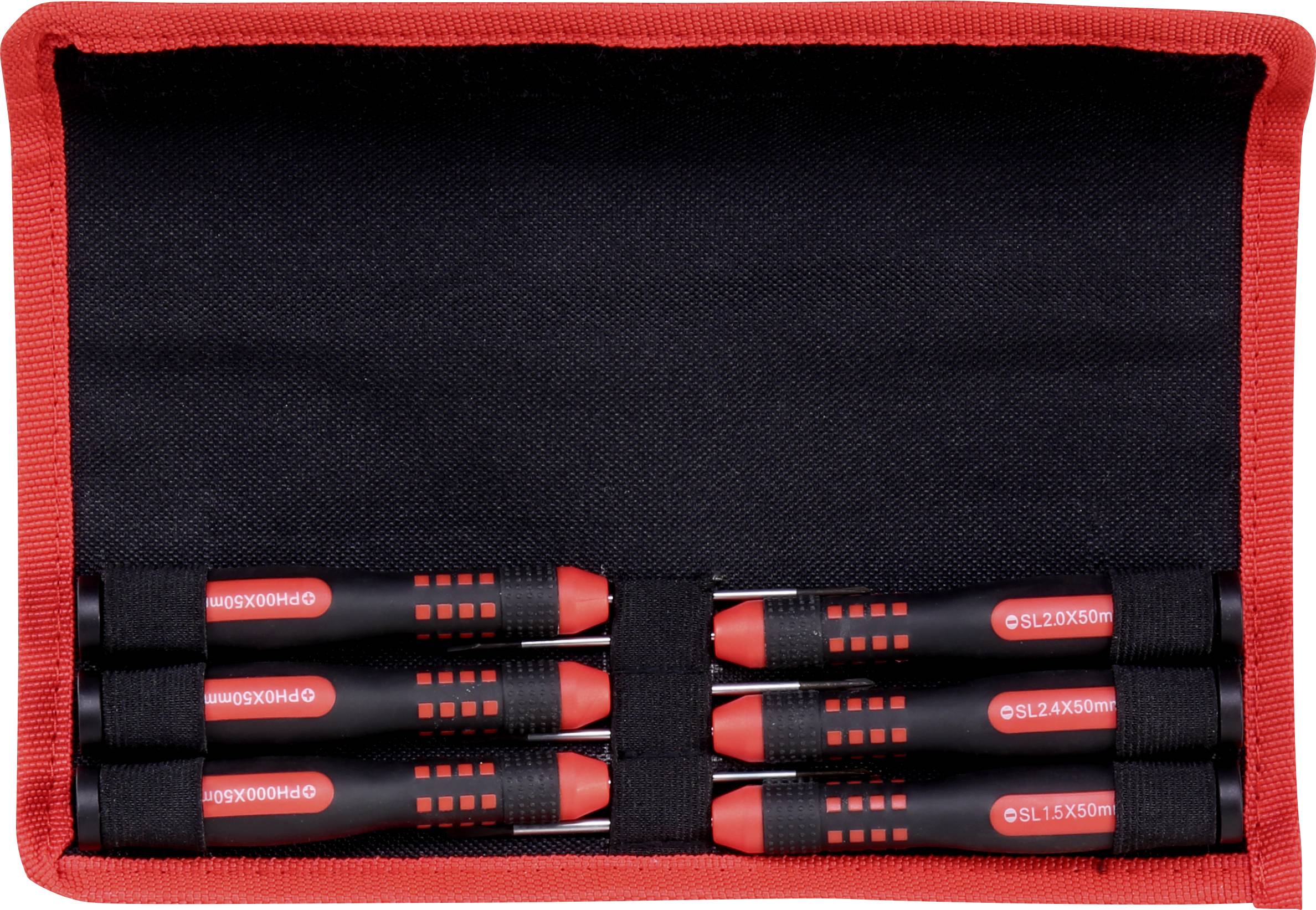 RC Logger Schraubendreher-Set 6teilig Schlitz, Kreuzschlitz Phillips