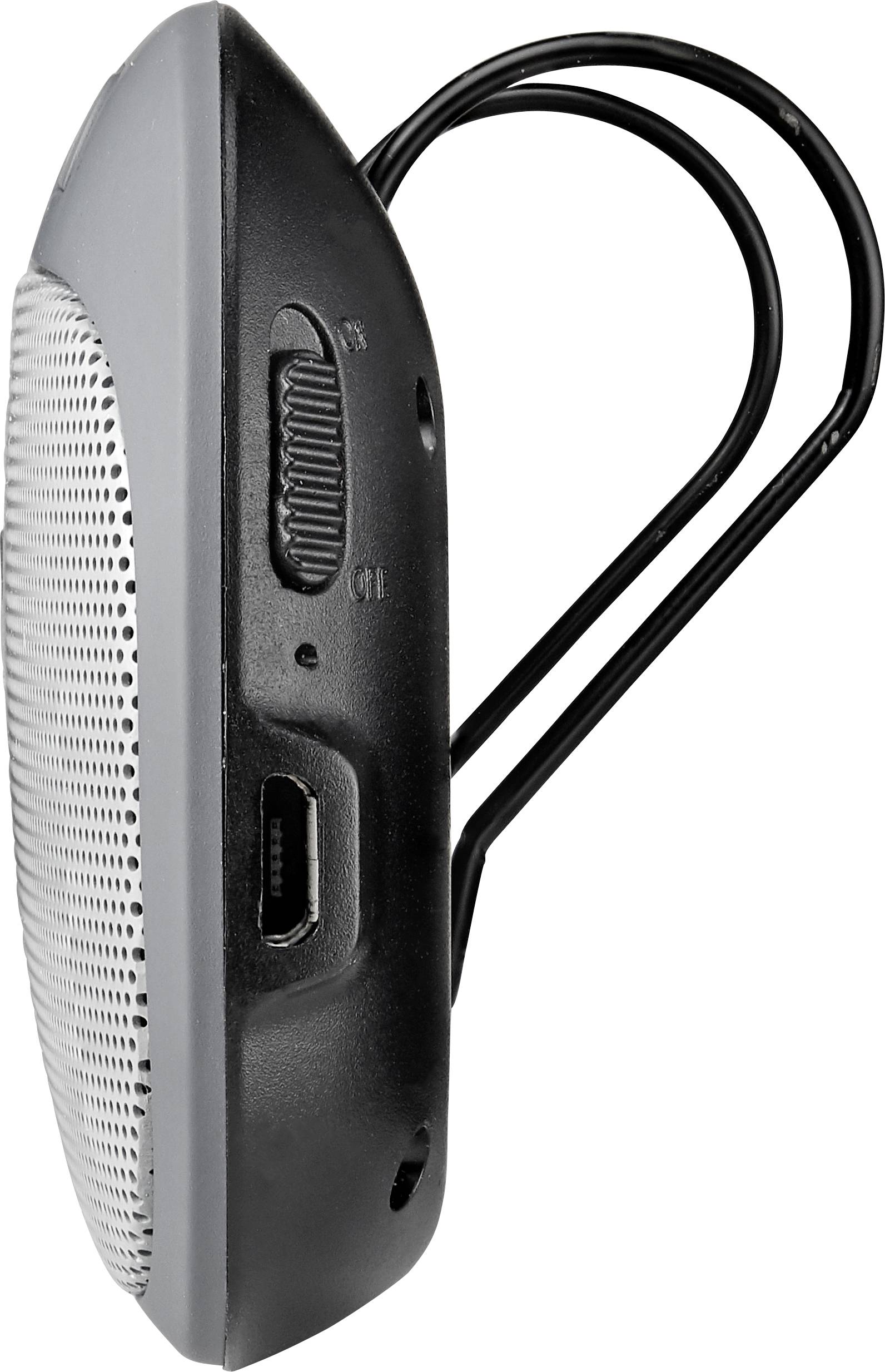 Renkforce RF-BTS-200 Bluetooth® Freisprecheinrichtung Gesprächs-Zeit (max.): 24 h