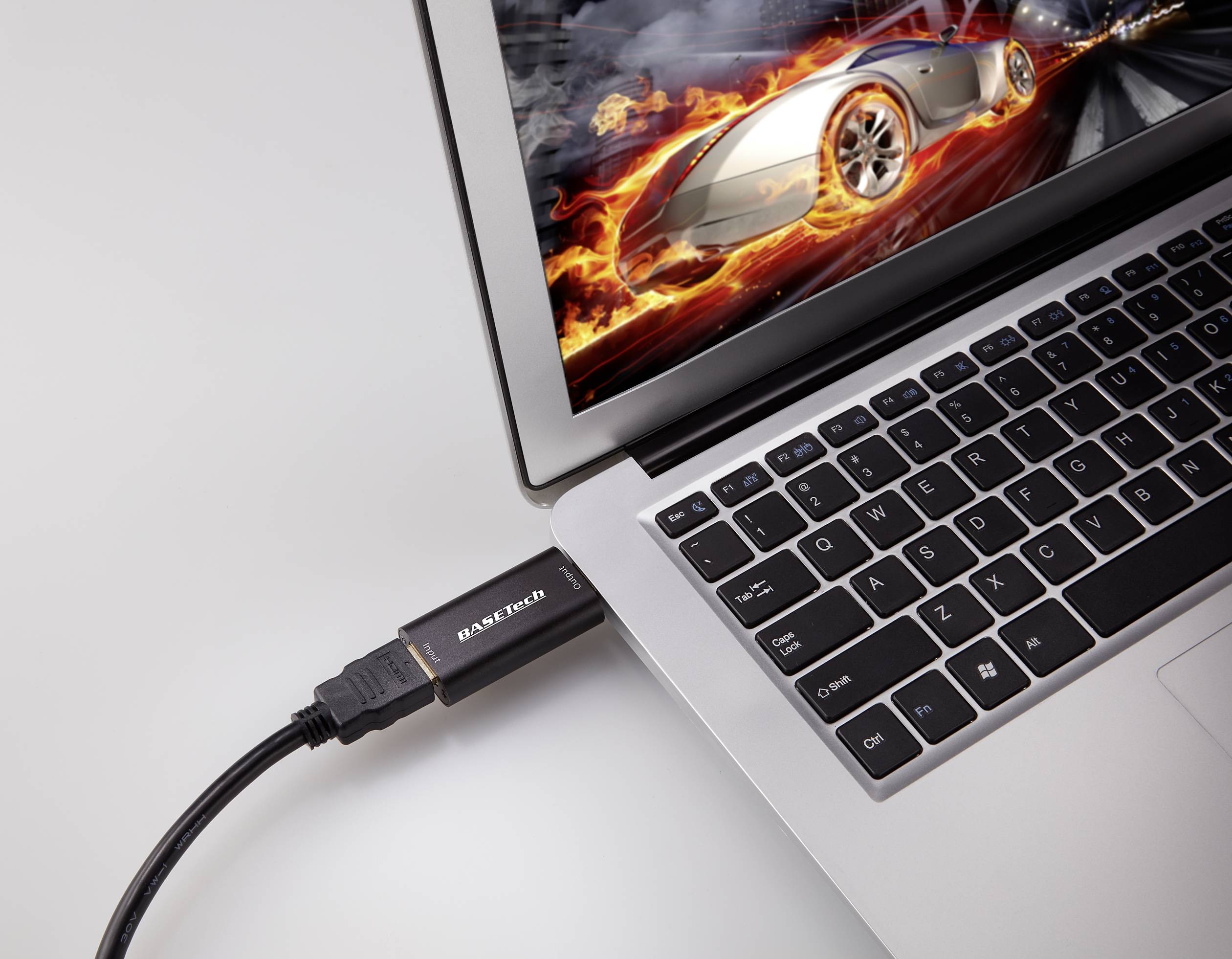 Basetech Br116 Video Grabber Inkl Video Bearbeitungssoftware Plug Und Play Basetech HDMI auf USB Game Capture / Video Grabber mit Full-HD
