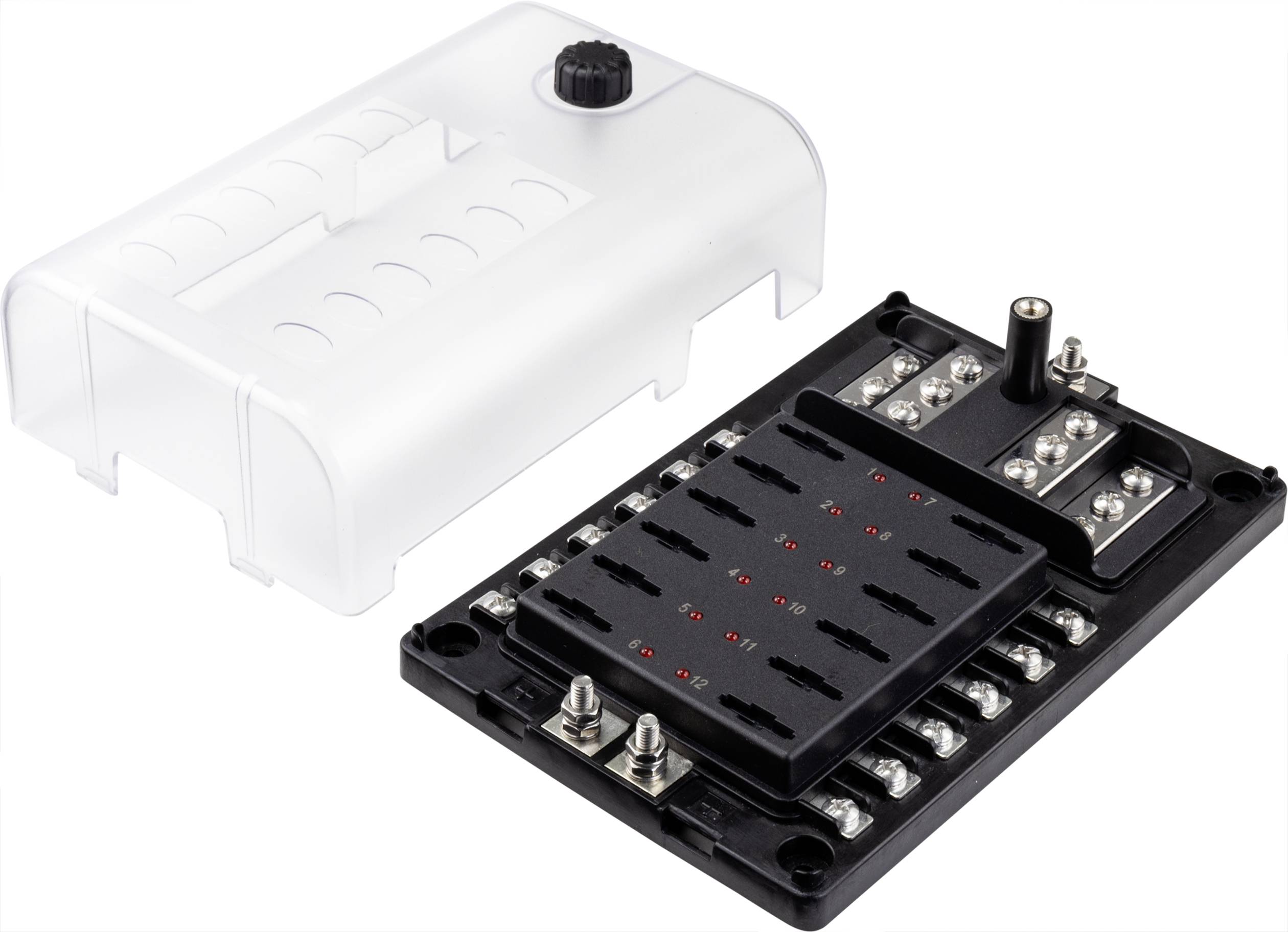 TRU COMPONENTS TC-9067928 TC-9067928 KFZ-Sicherungshalter mit Statusanzeige Passend für (Sicherungen) Flachsicherung Standard 30A