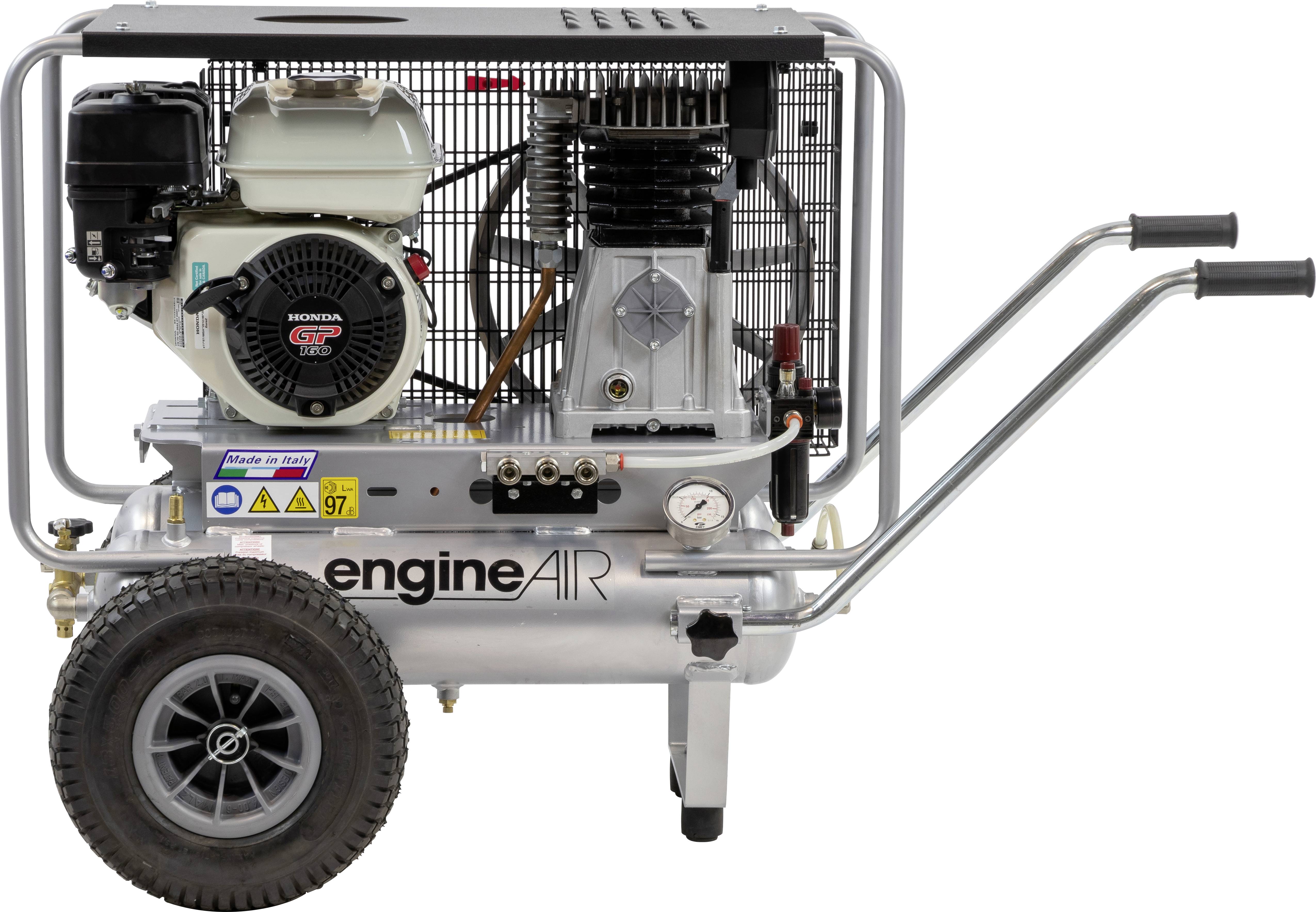 Aerotec Druckluft-Kompressor 590-11+11 HONDA 22l 10 bar