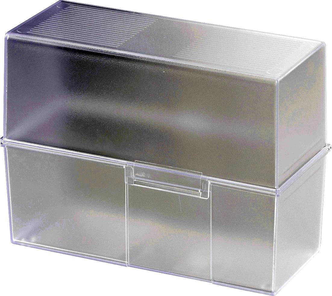 HAN 975-63 Karteibox Transluzent, Klar max. Anzahl der Karten: 500 Karten DIN A5 quer
